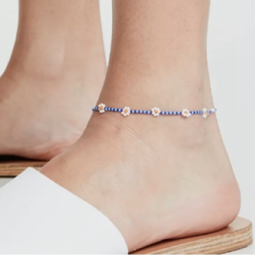 Roxanne Assoulin Beaded Daisy Anklet